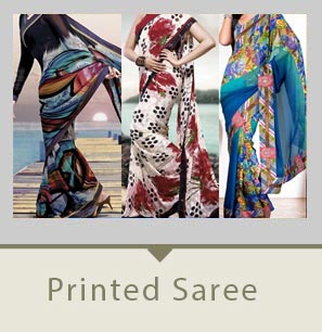 printed saree